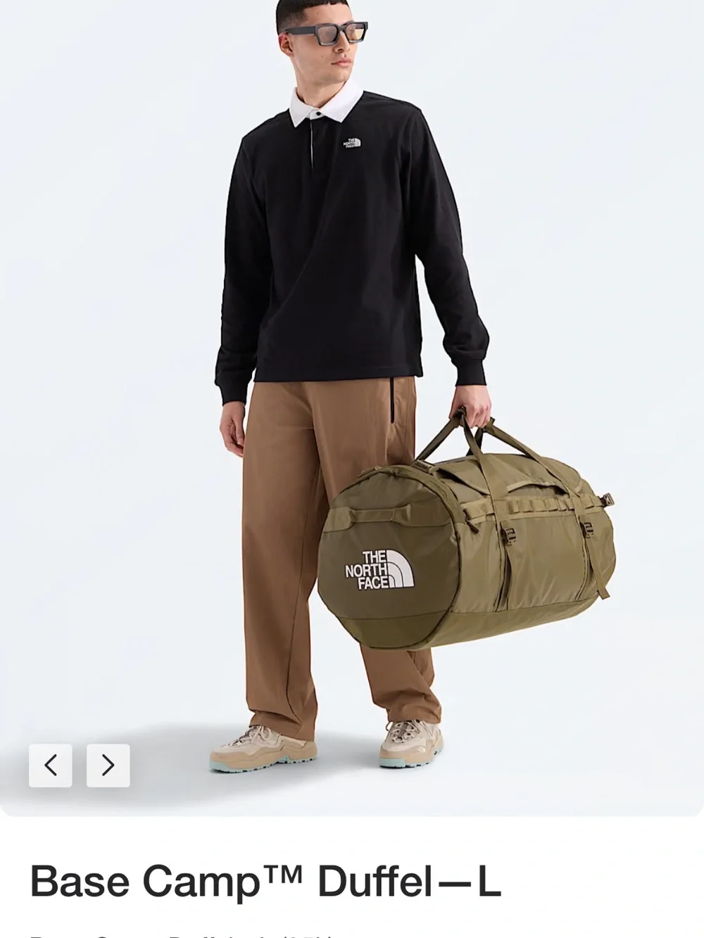 The North Face Base Camp Duffel L in Olive
